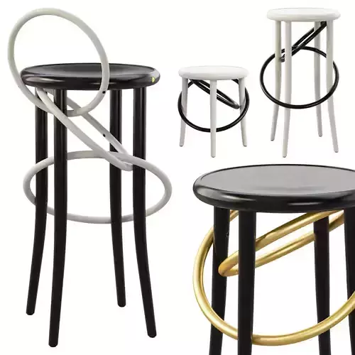 Cirque stools by Martino Gamper 3D model
