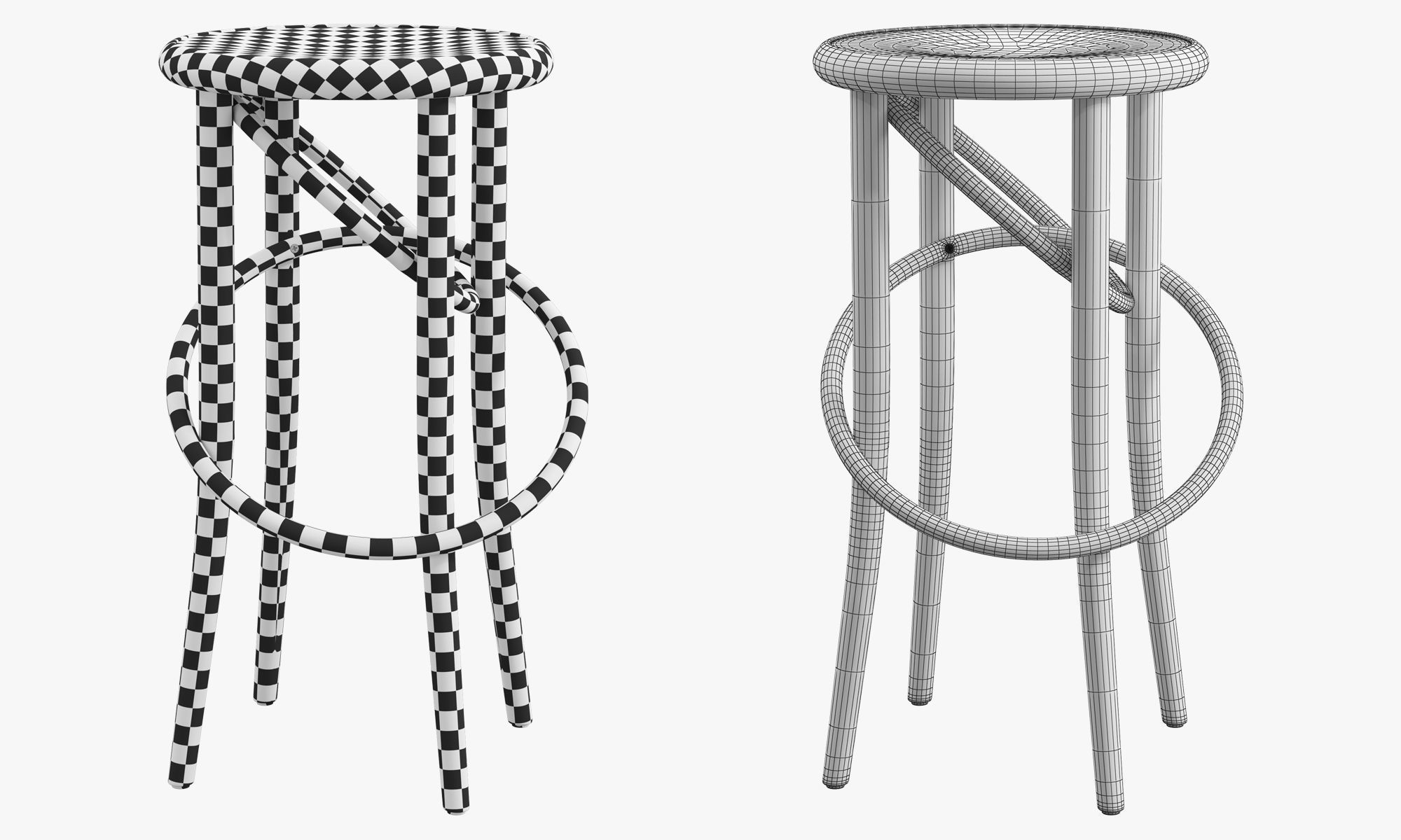 Cirque stools by Martino Gamper 3D model_21