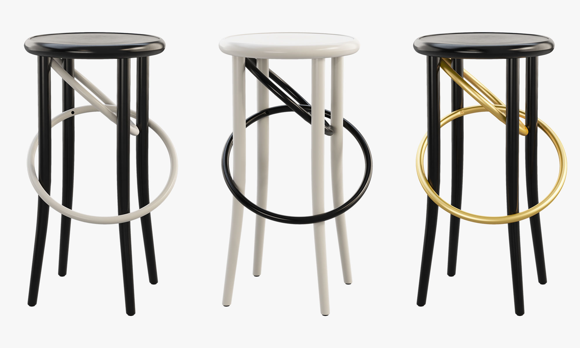 Cirque stools by Martino Gamper 3D model_12