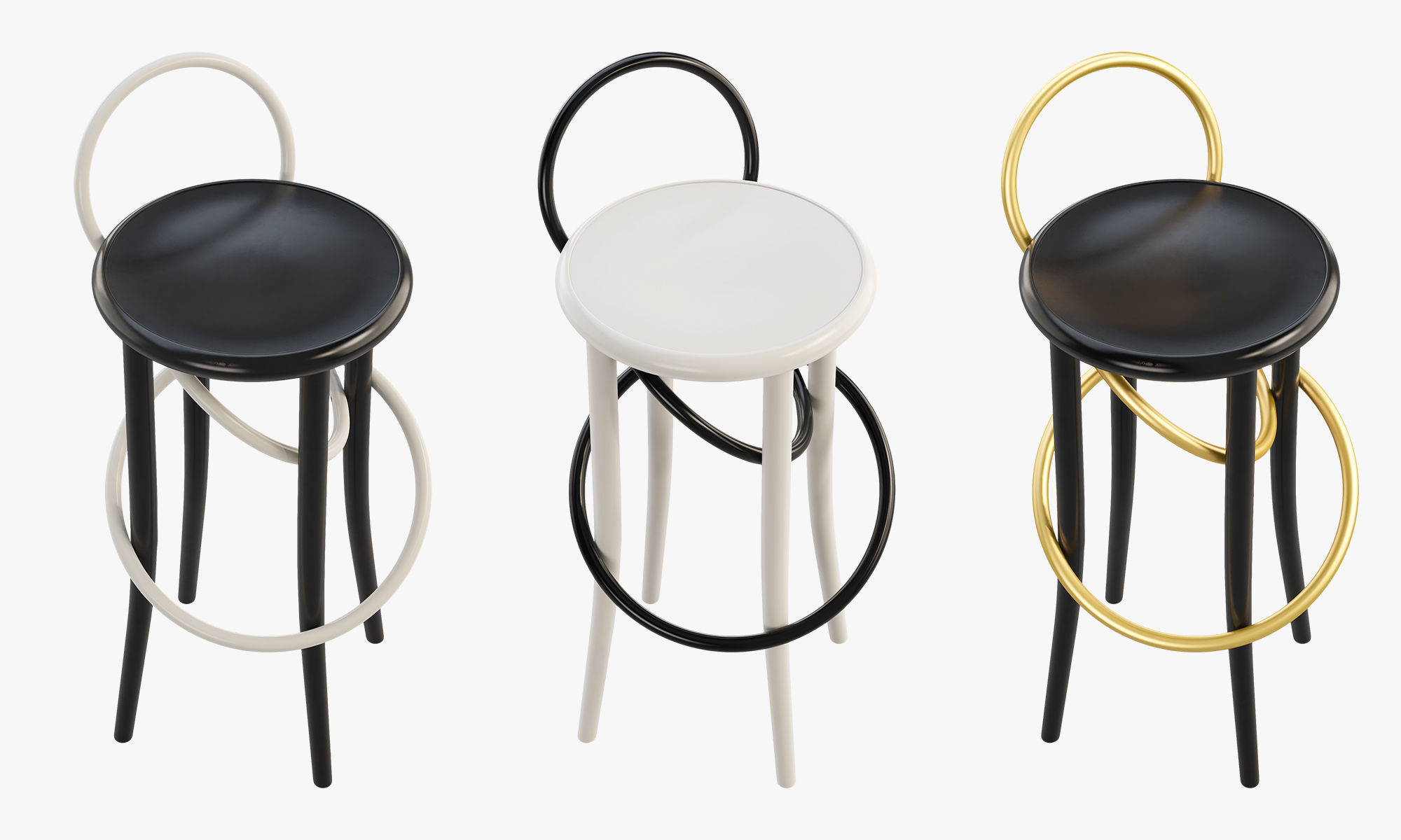 Cirque stools by Martino Gamper 3D model_6