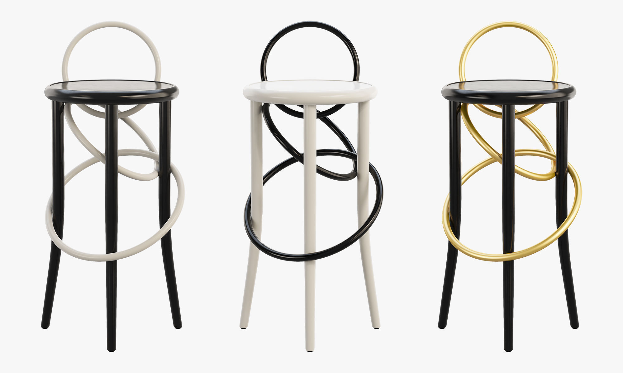 Cirque stools by Martino Gamper 3D model_5