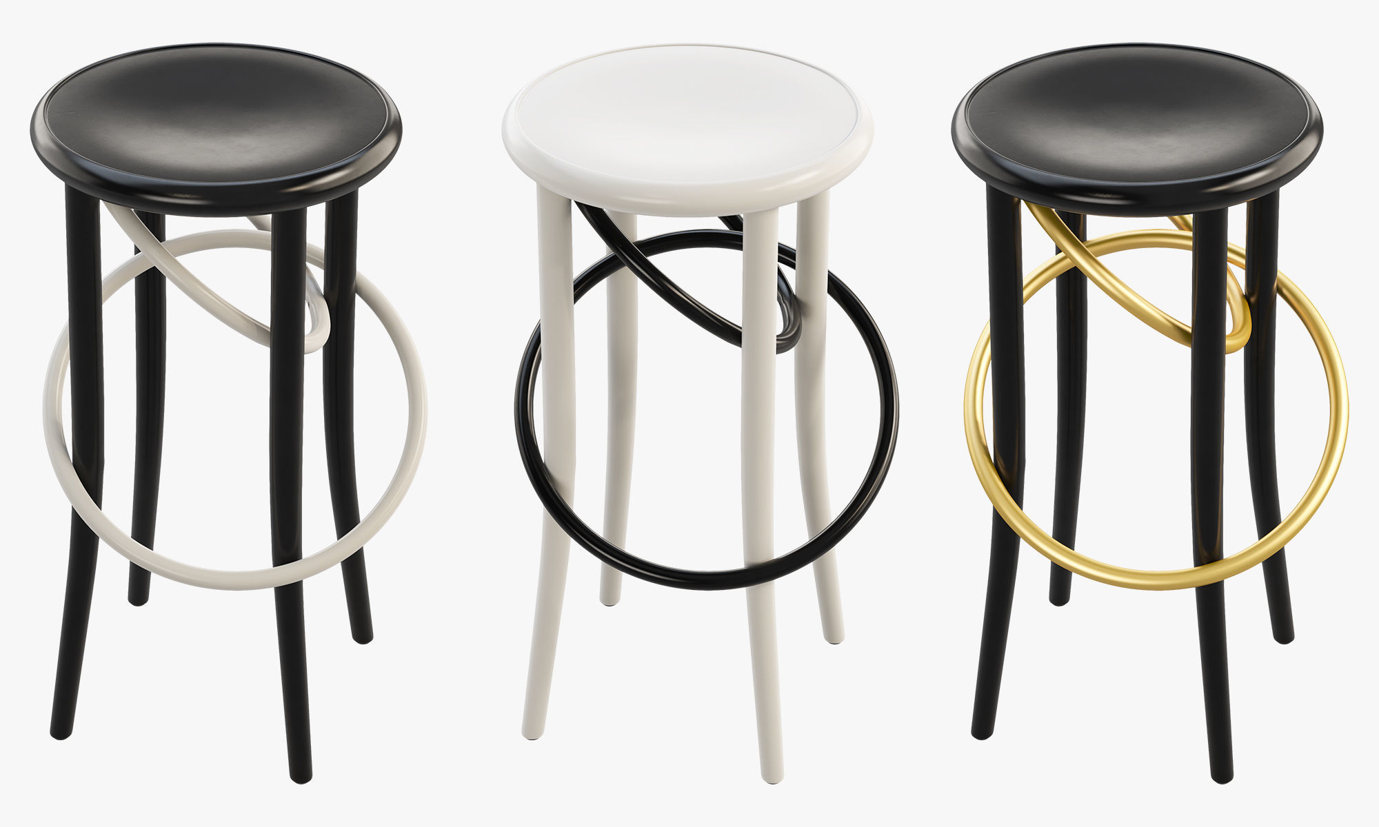 Cirque stools by Martino Gamper 3D model_13