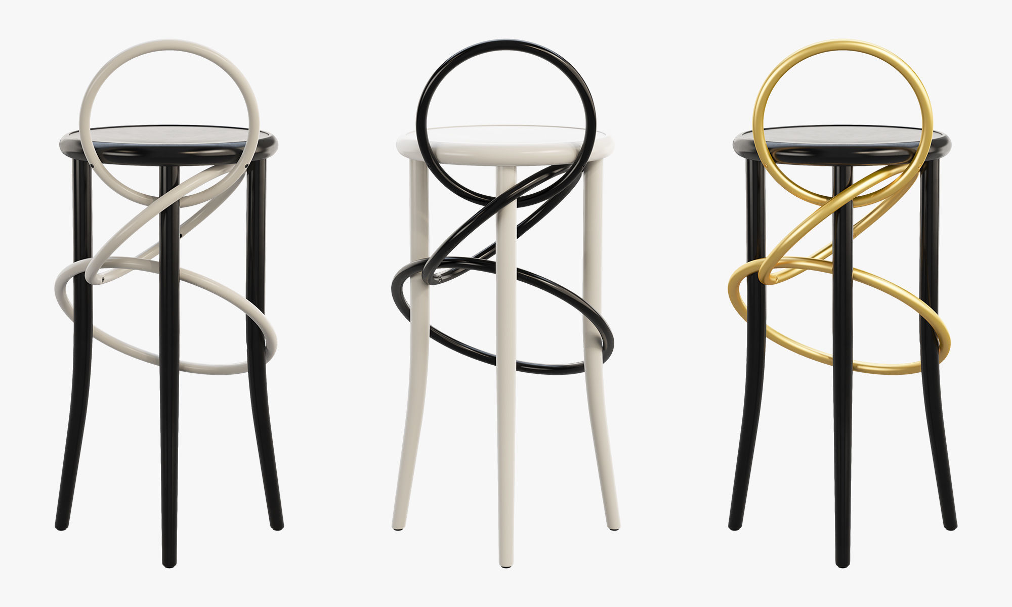 Cirque stools by Martino Gamper 3D model_8