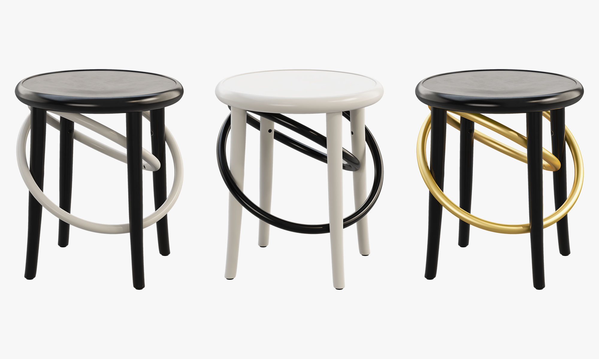 Cirque stools by Martino Gamper 3D model_17