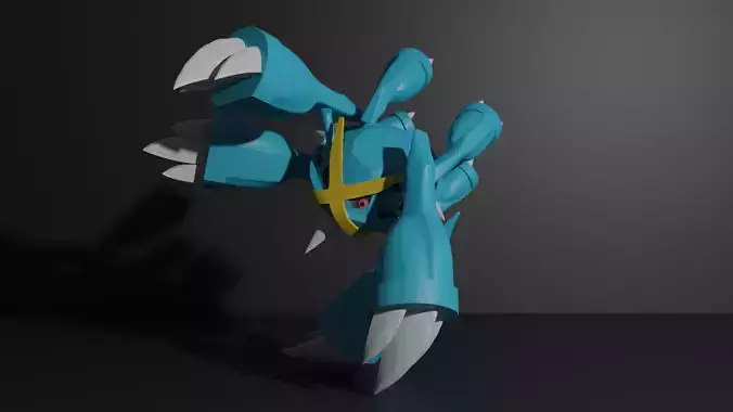 Mega Metagross pokemon 3D print model 3D print model