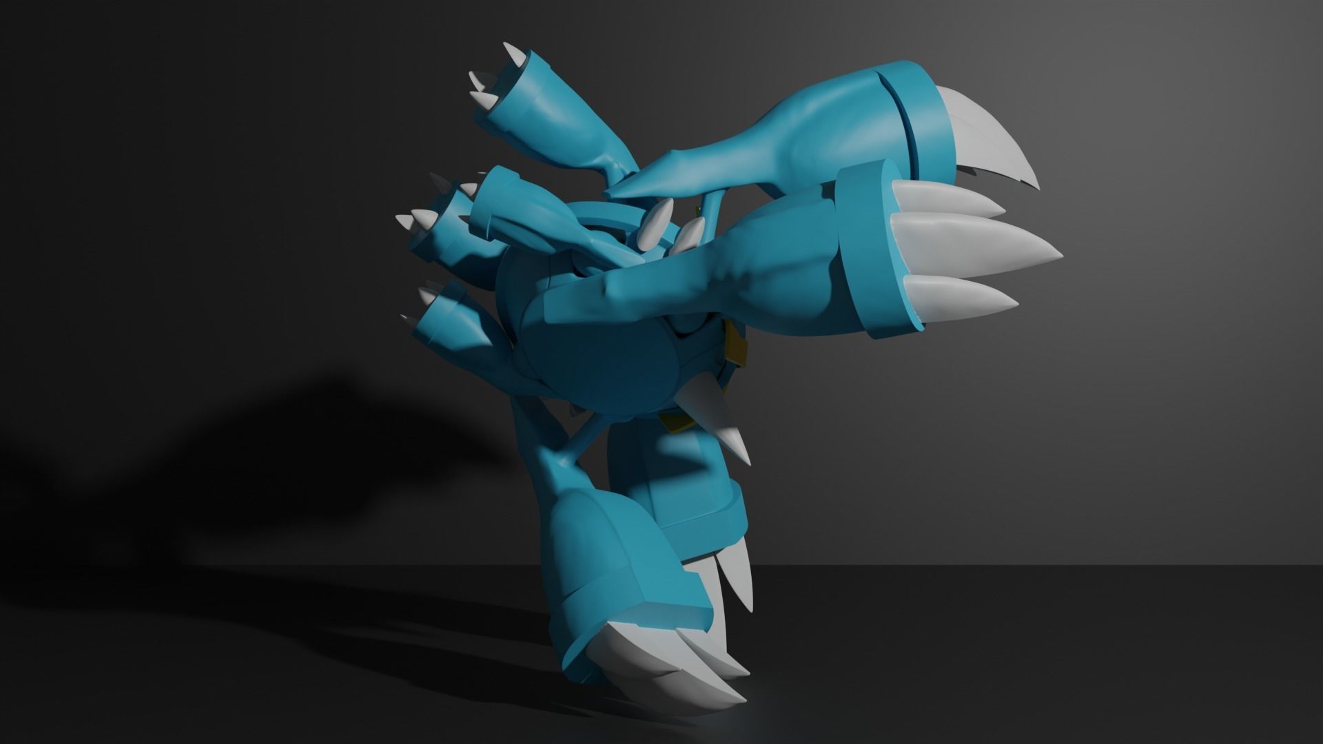 Mega Metagross pokemon 3D print model 3D print model_2