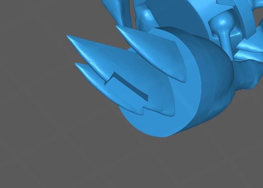 Mega Metagross pokemon 3D print model 3D print model_10