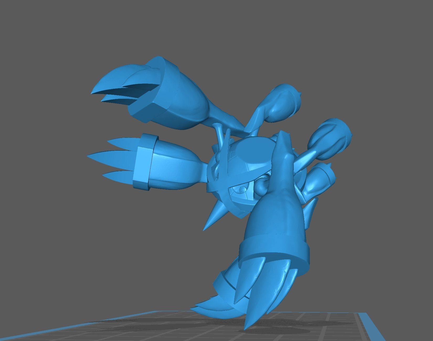 Mega Metagross pokemon 3D print model 3D print model_12
