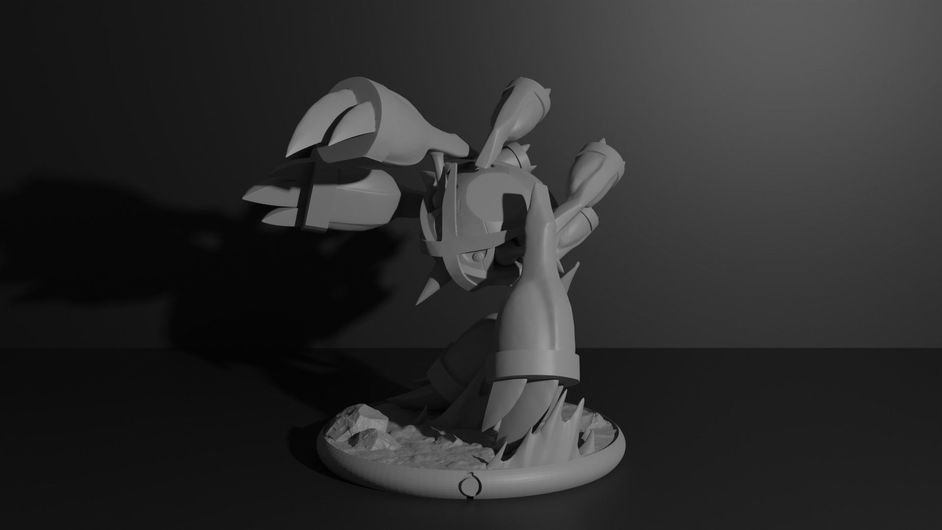 Mega Metagross pokemon 3D print model 3D print model_4