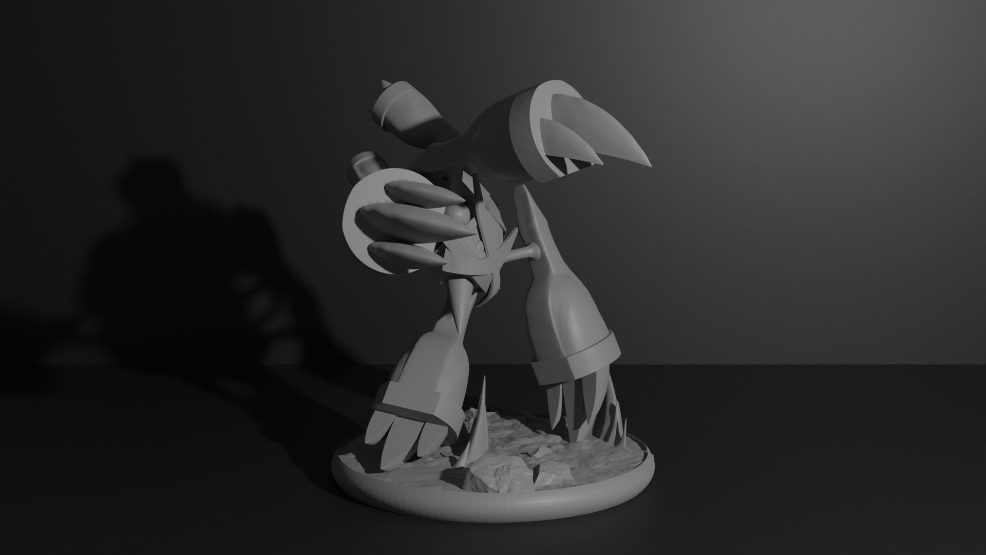 Mega Metagross pokemon 3D print model 3D print model_6