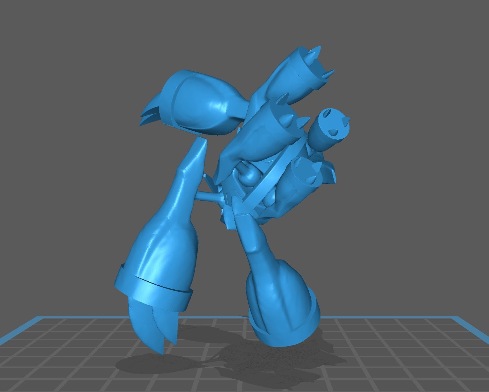 Mega Metagross pokemon 3D print model 3D print model_13