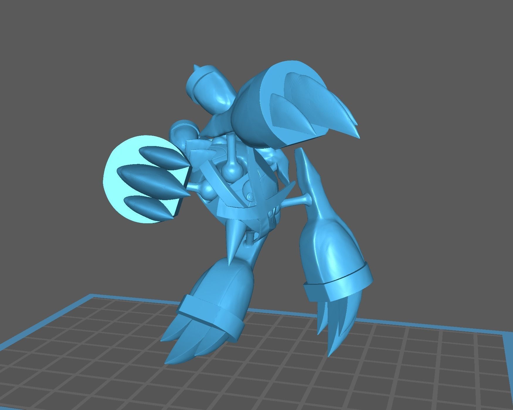 Mega Metagross pokemon 3D print model 3D print model_15