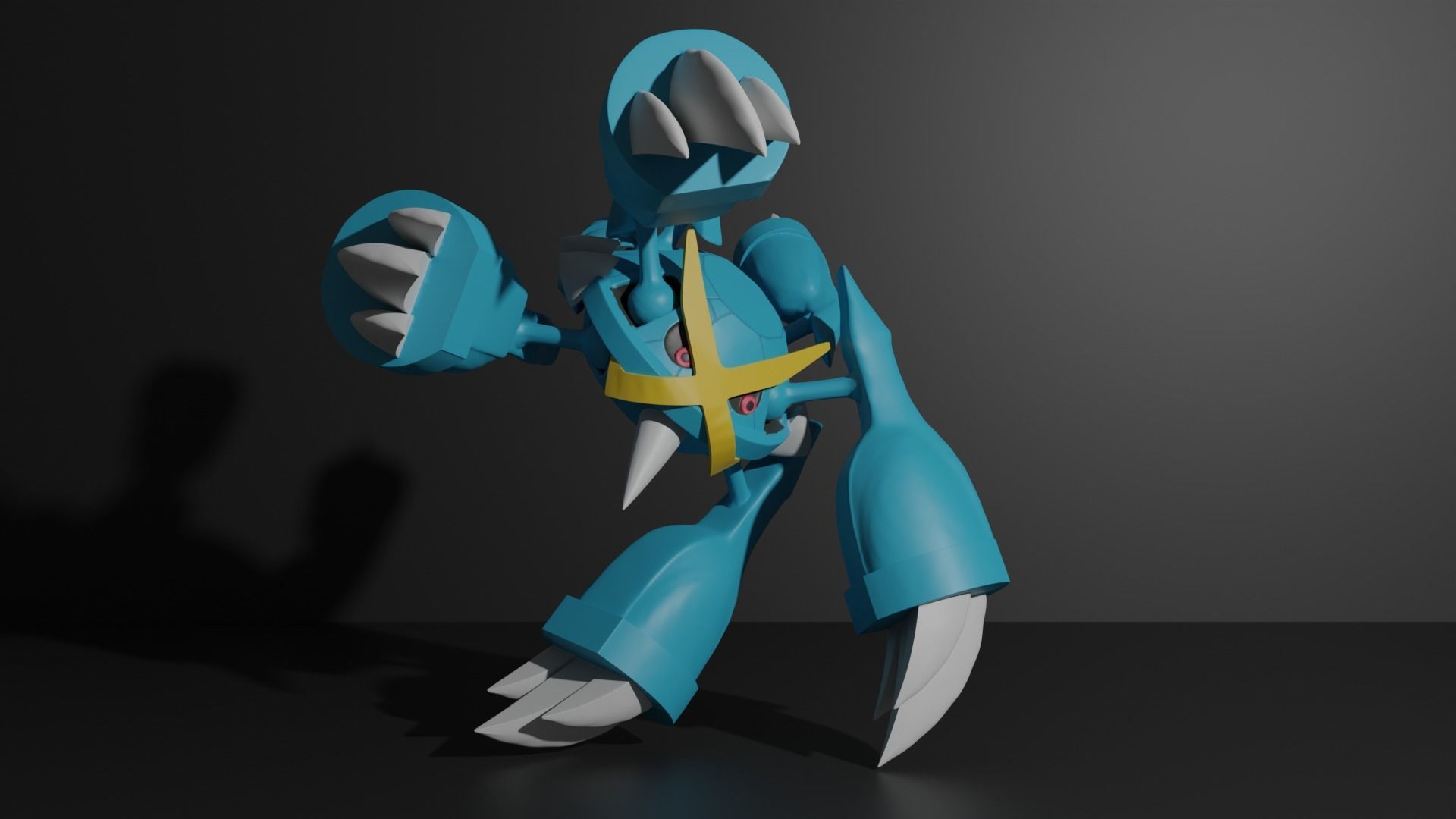 Mega Metagross pokemon 3D print model 3D print model_1