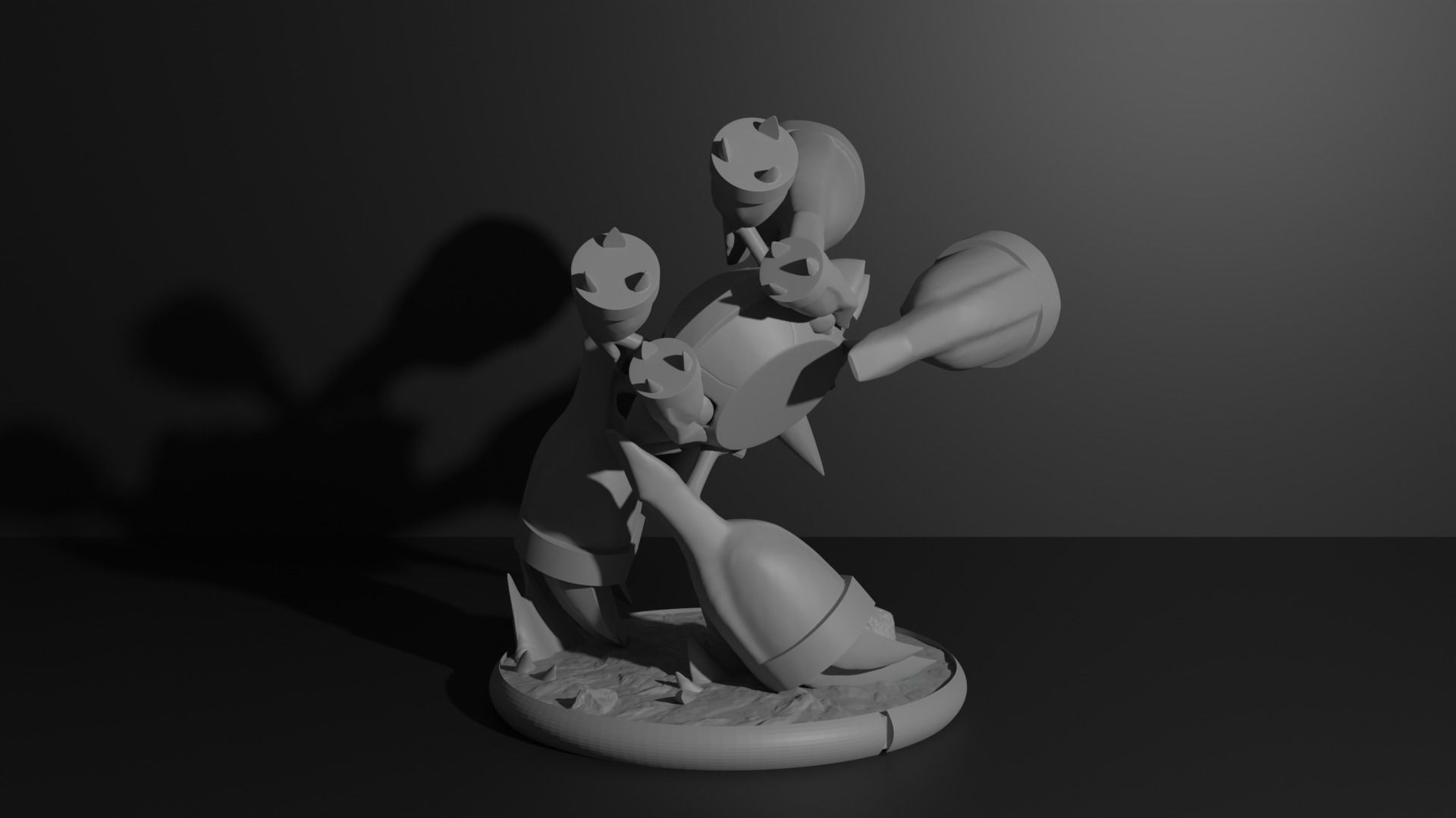 Mega Metagross pokemon 3D print model 3D print model_7