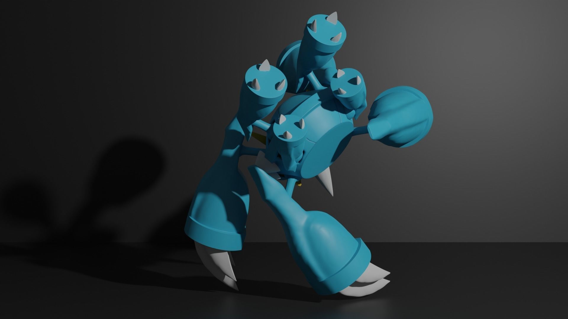 Mega Metagross pokemon 3D print model 3D print model_3