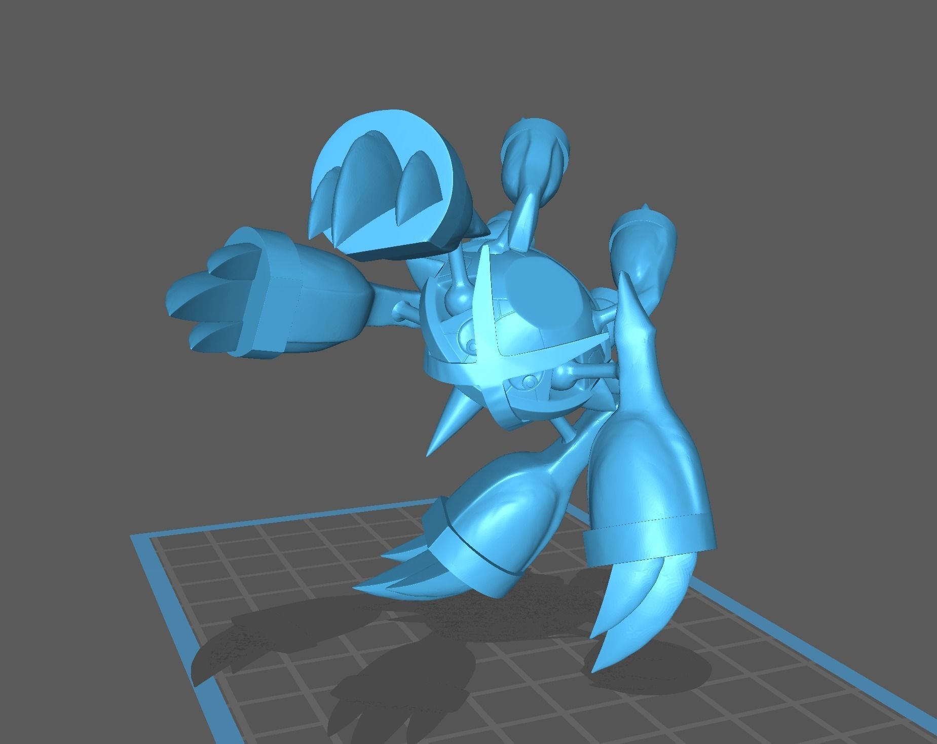 Mega Metagross pokemon 3D print model 3D print model_11
