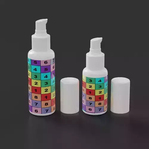 Mock up cosmetics -  toothpaste bottle  3D Model