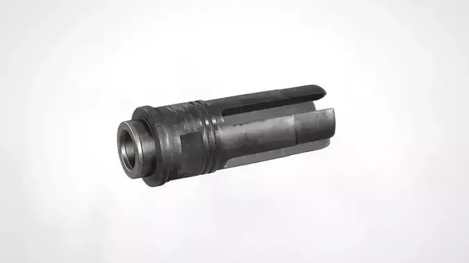 SOCOM-556 4-Prong Flash Hider Low-poly 3D model