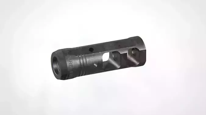 PROCOMP-556 Muzzle Brake Low-poly 3D model