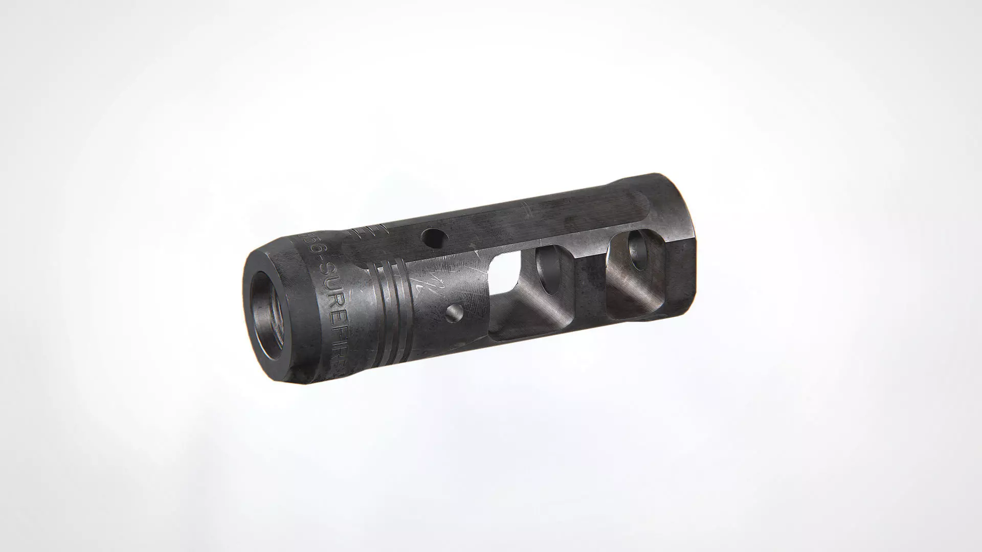 PROCOMP-556 Muzzle Brake Low-poly 3D model_0
