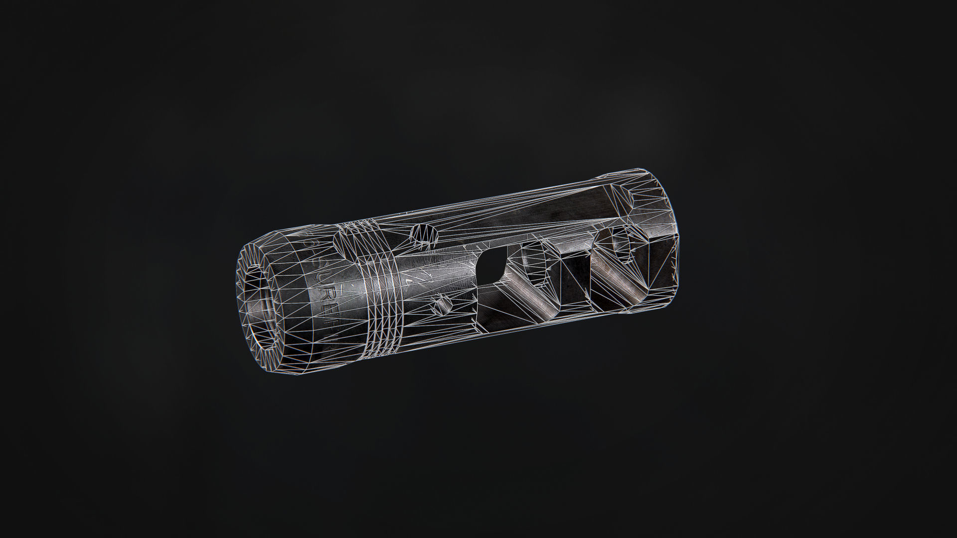 PROCOMP-556 Muzzle Brake Low-poly 3D model_7