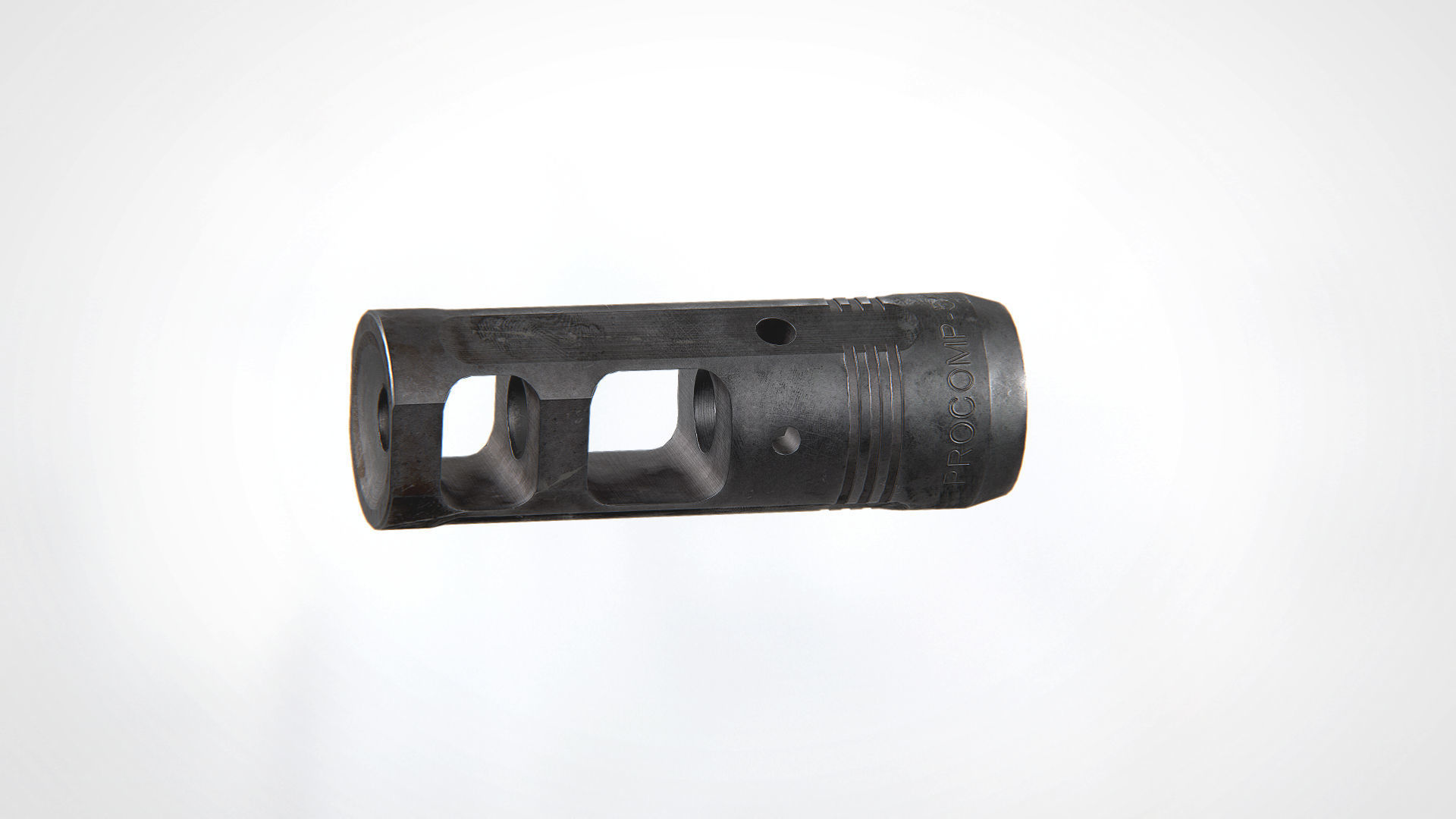 PROCOMP-556 Muzzle Brake Low-poly 3D model_4