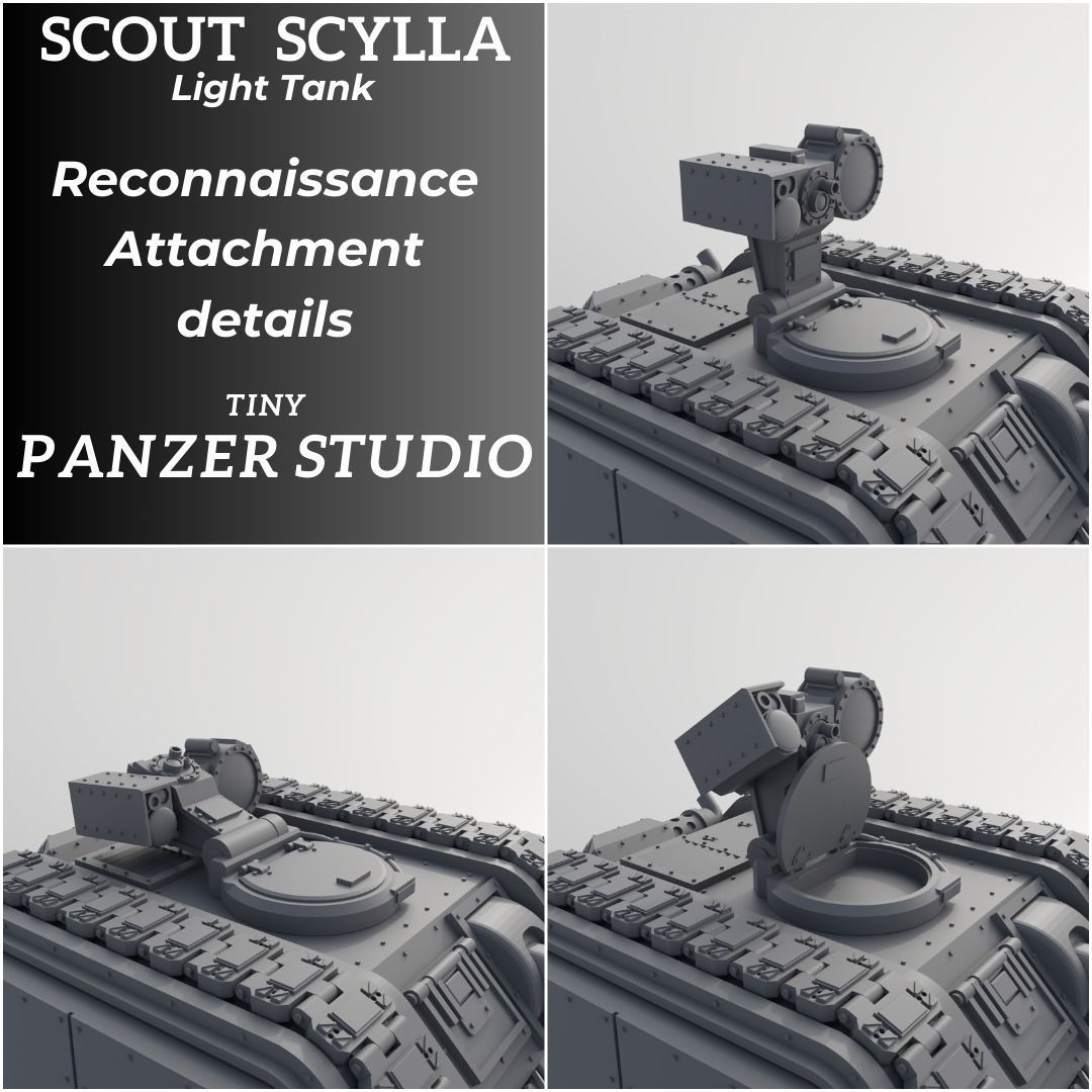 Scylla Light Tank Sentinel 3D print model_4