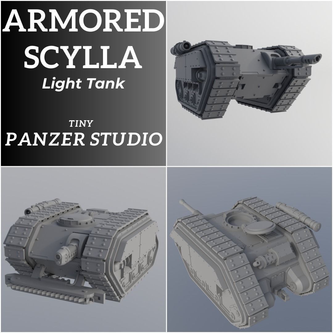 Scylla Light Tank Sentinel 3D print model_5
