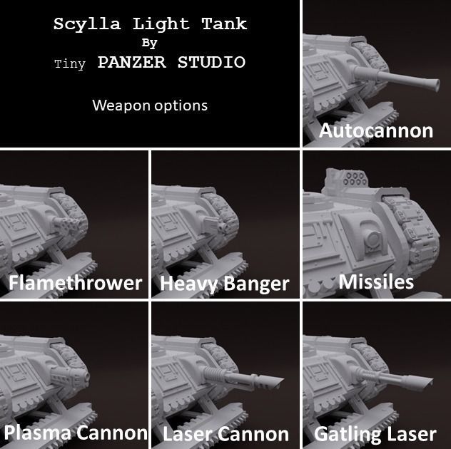 Scylla Light Tank Sentinel 3D print model_13
