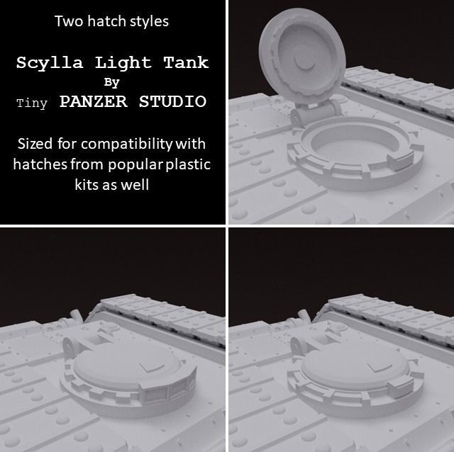 Scylla Light Tank Sentinel 3D print model_7