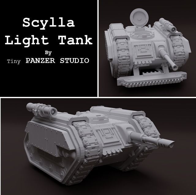 Scylla Light Tank Sentinel 3D print model_12