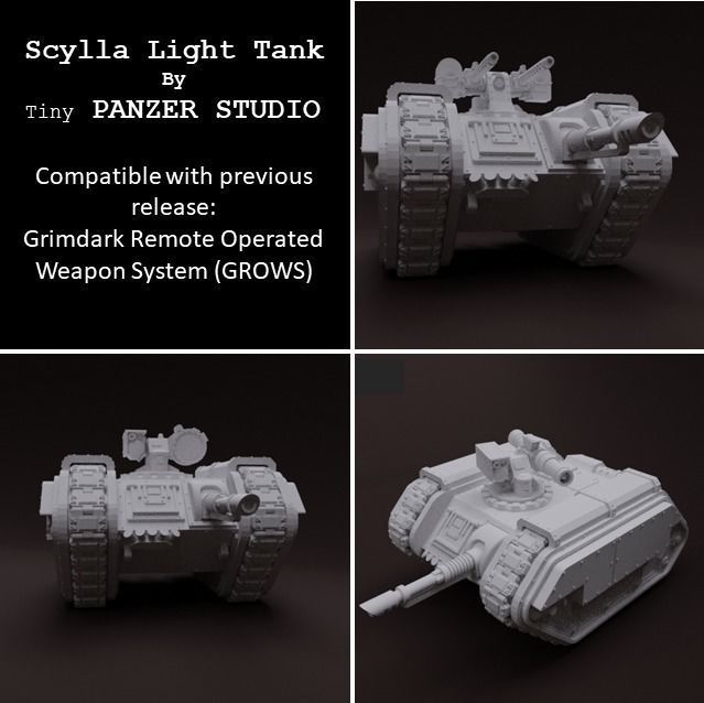 Scylla Light Tank Sentinel 3D print model_11
