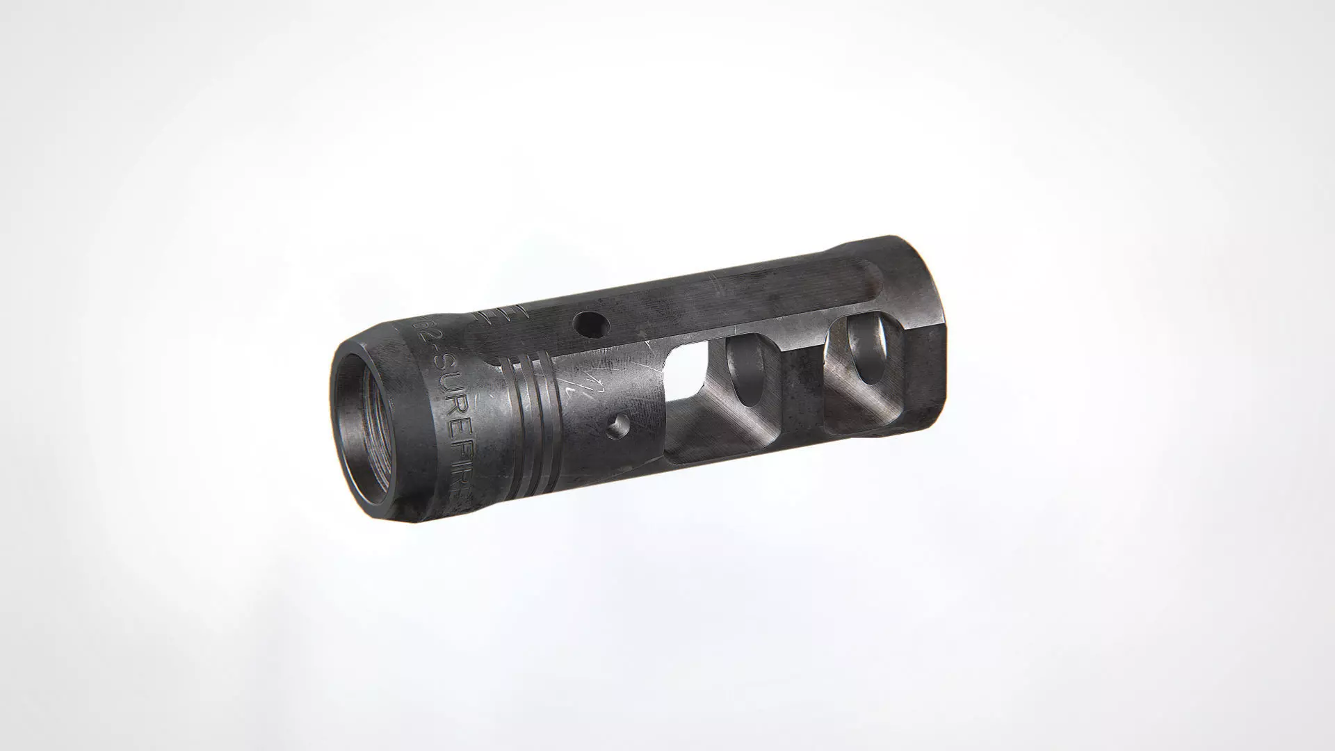 PROCOMP-762 Muzzle Brake Low-poly 3D model_0