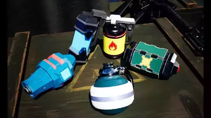 Sci-Fi Grenades Pack Low-poly 
