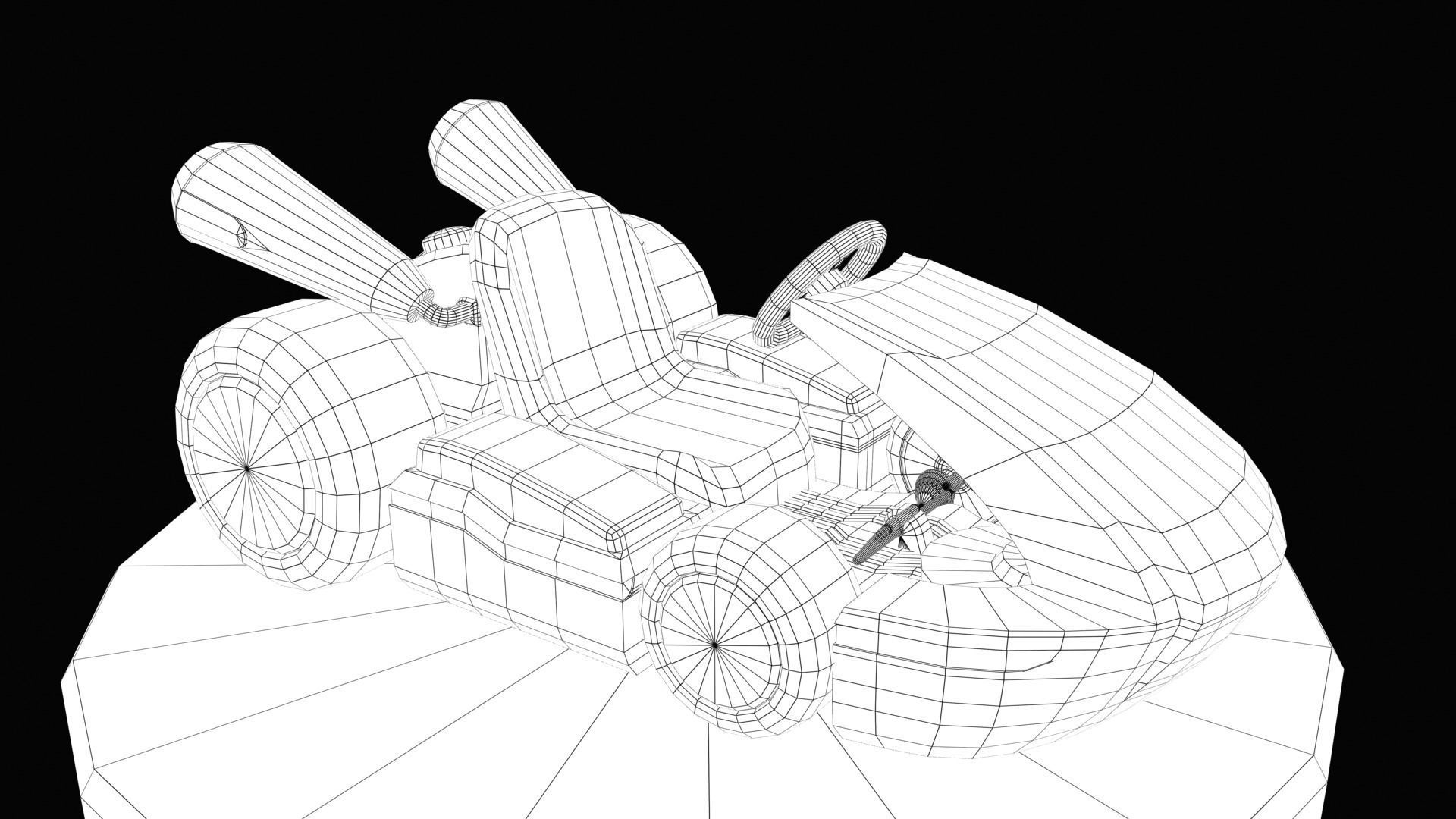 Mariobros Luigi Kart Low-poly 3D model_38