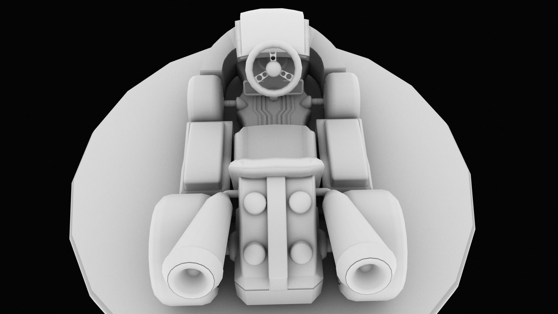 Mariobros Luigi Kart Low-poly 3D model_31