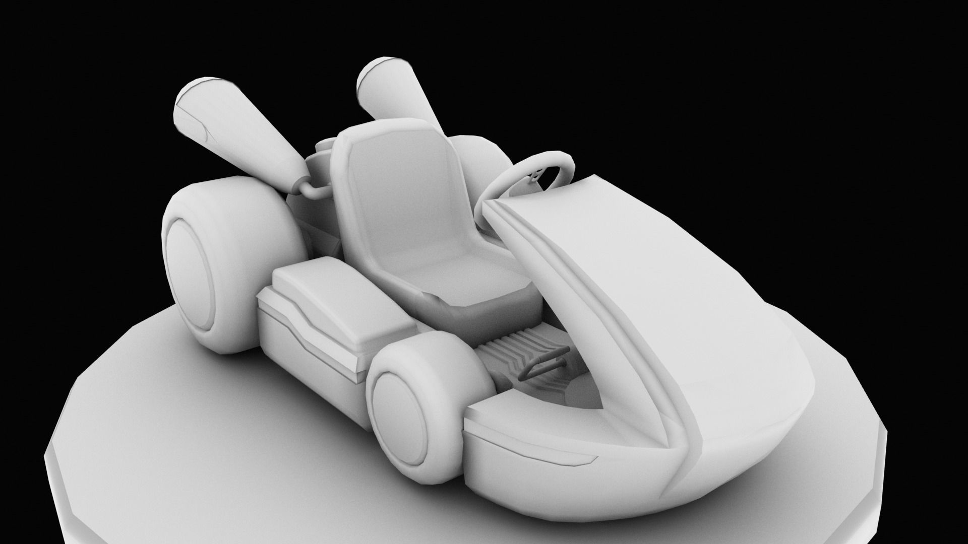 Mariobros Luigi Kart Low-poly 3D model_30