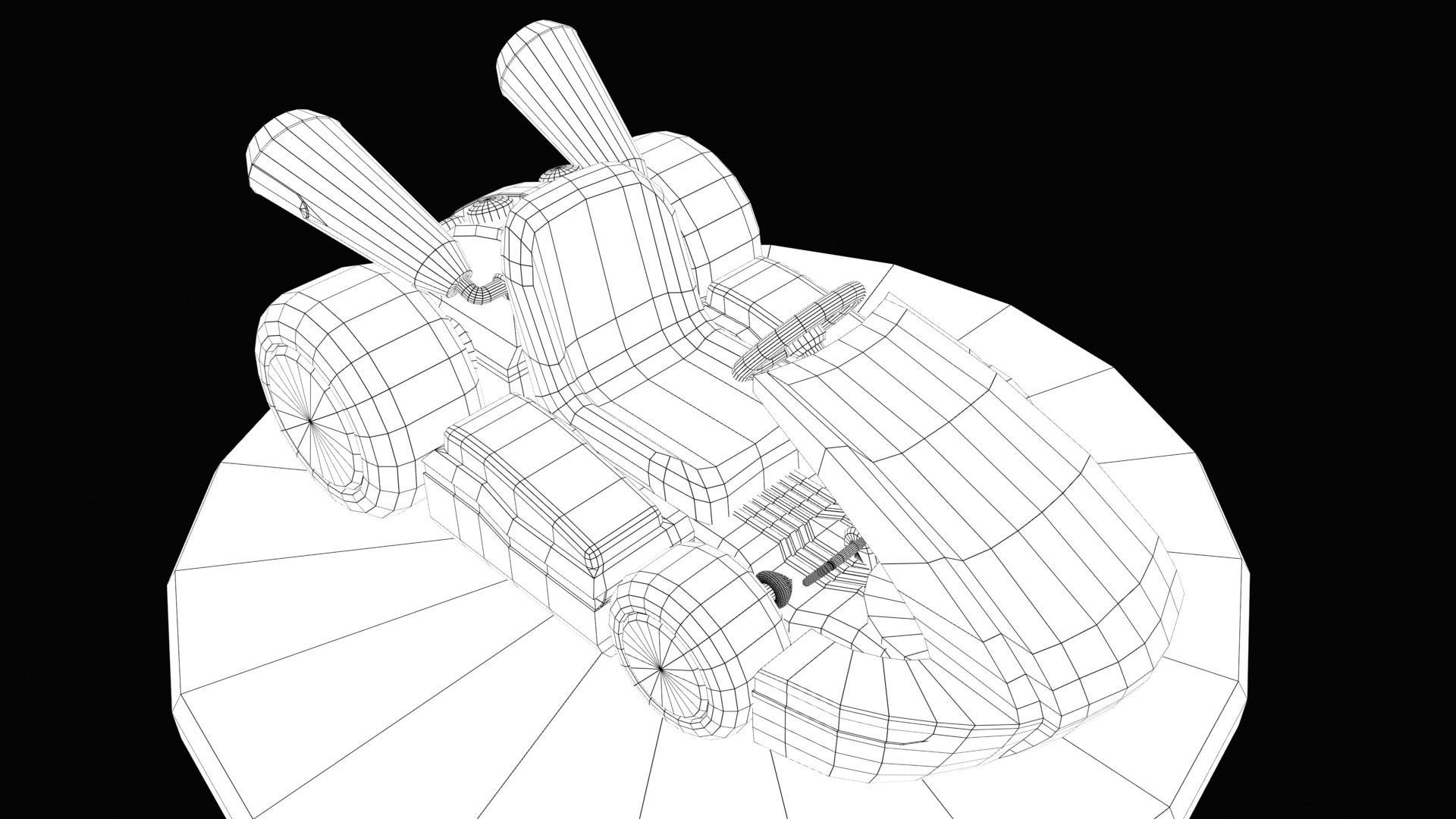 Mariobros Luigi Kart Low-poly 3D model_40