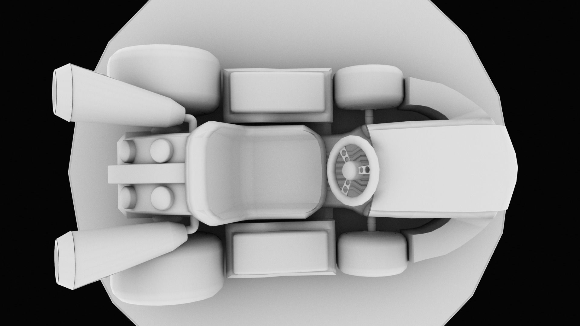 Mariobros Luigi Kart Low-poly 3D model_37