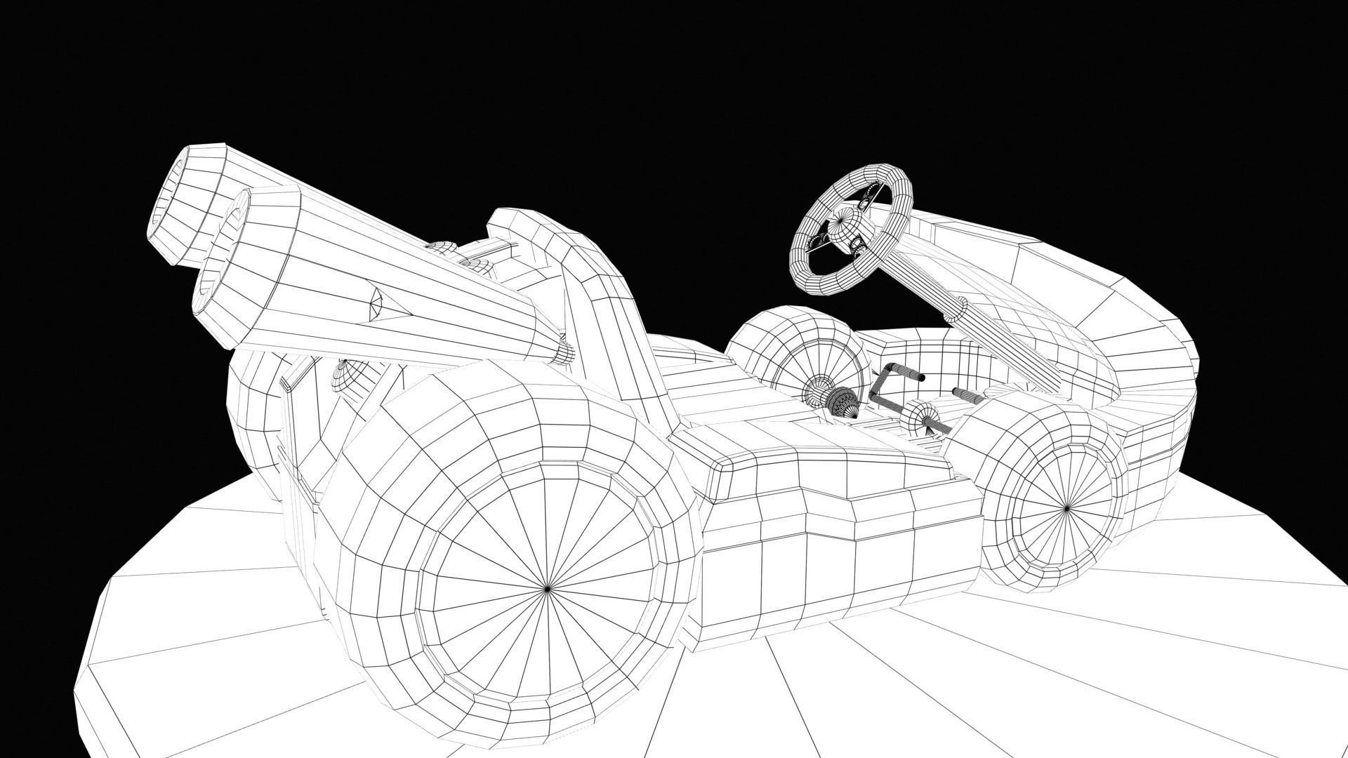 Mariobros Luigi Kart Low-poly 3D model_54