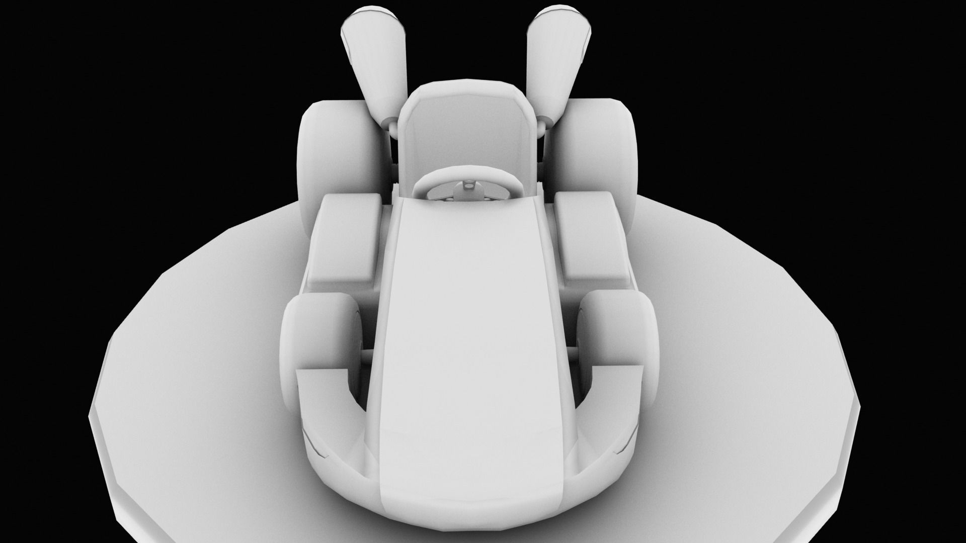 Mariobros Luigi Kart Low-poly 3D model_33