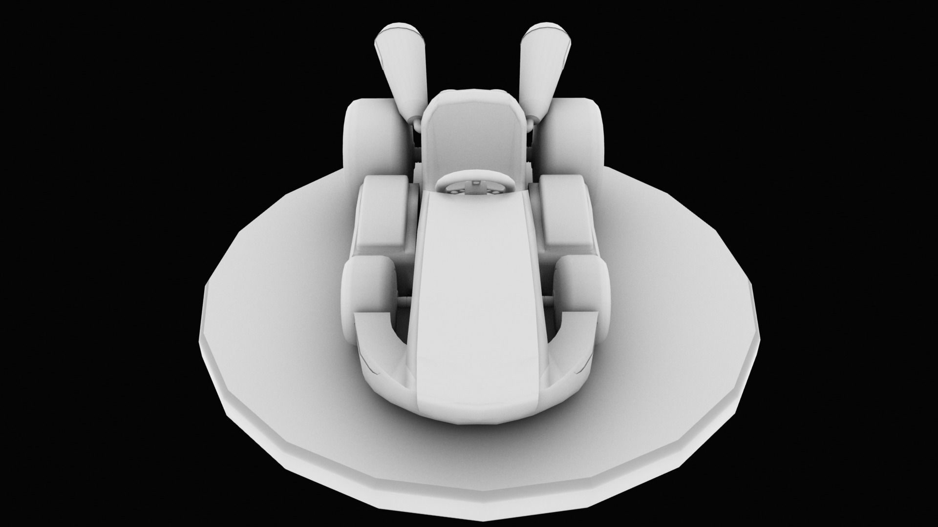 Mariobros Luigi Kart Low-poly 3D model_19