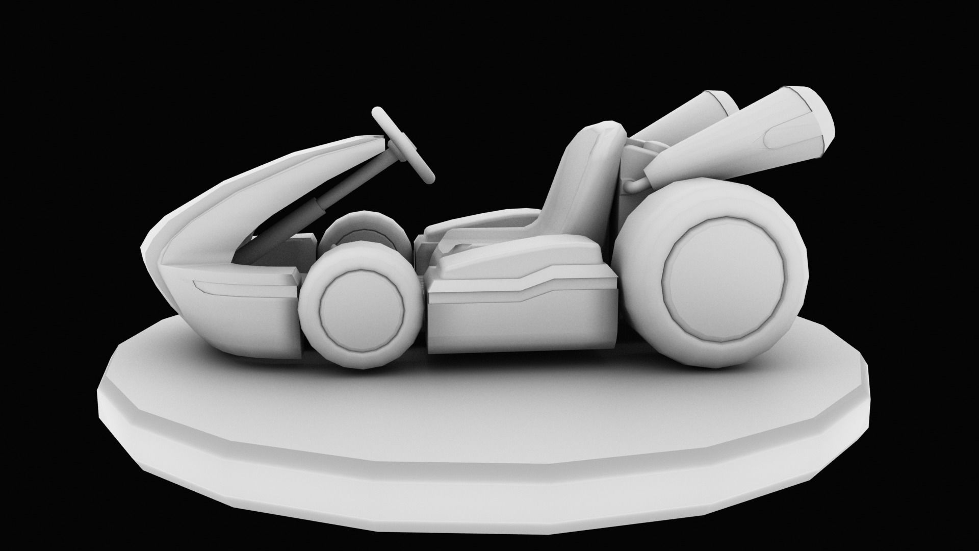 Mariobros Luigi Kart Low-poly 3D model_24