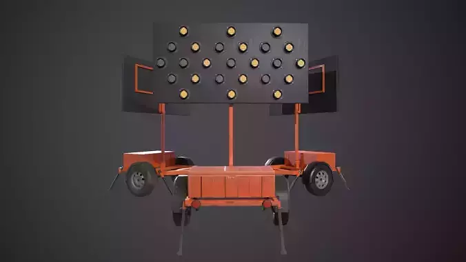 Arrow board traffic trailer