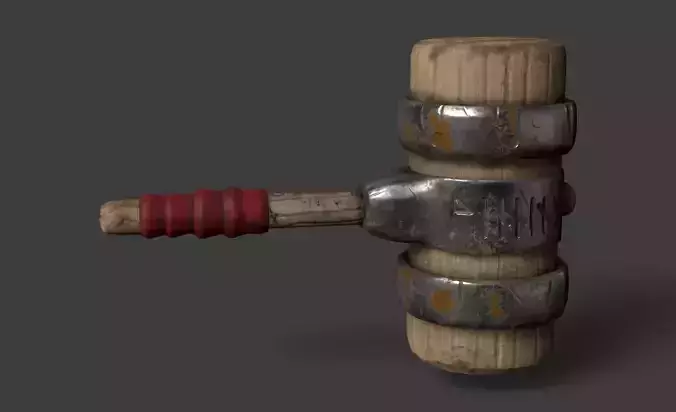 Stylized Hammer Textures with blood and without