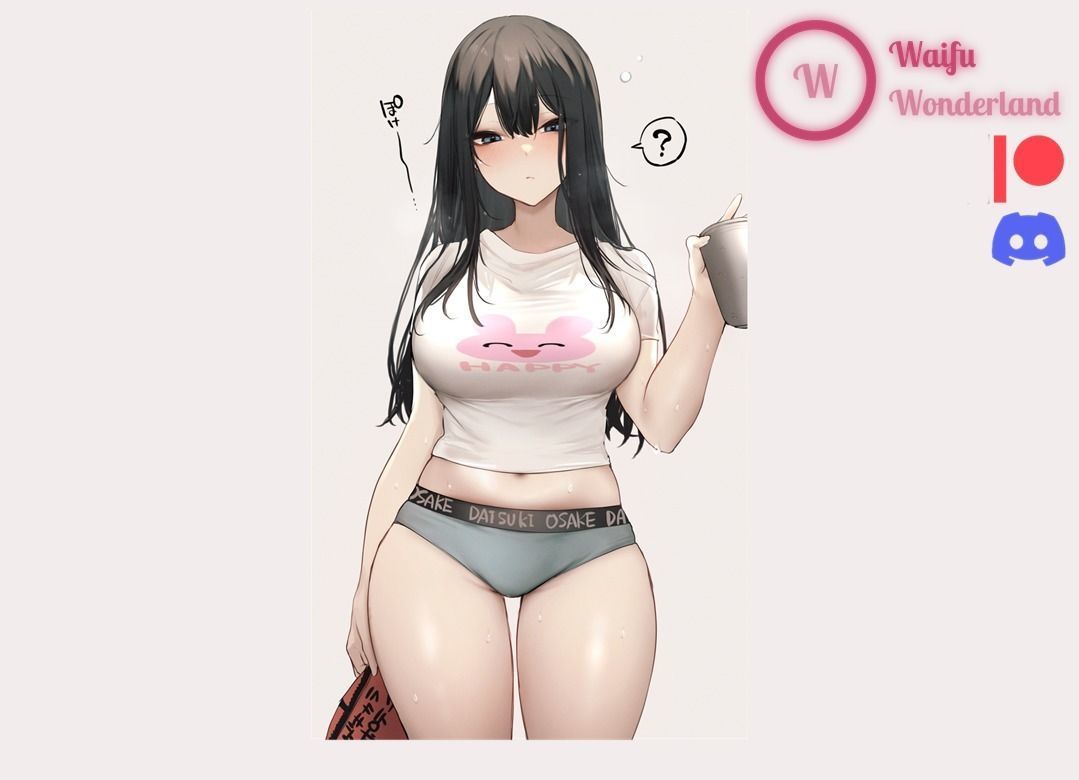 Happy girl Waifu Clothed and NSFW Var 3D print model_3