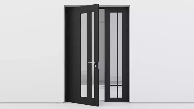 Aluminium door 210 3D model
