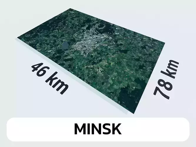Minsk Belarus City Landscape 3D Model