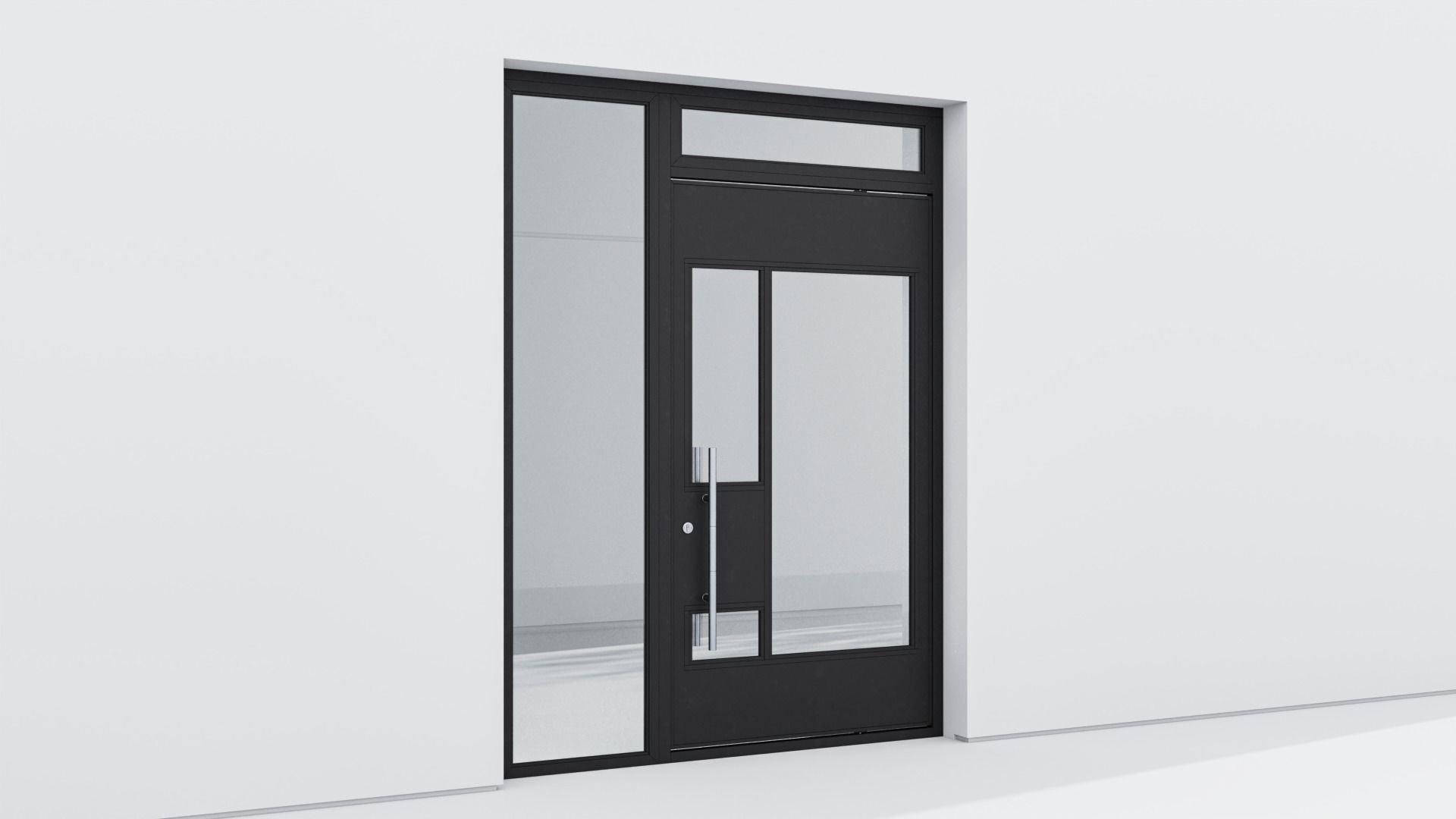 Aluminium door 211 3D model_3