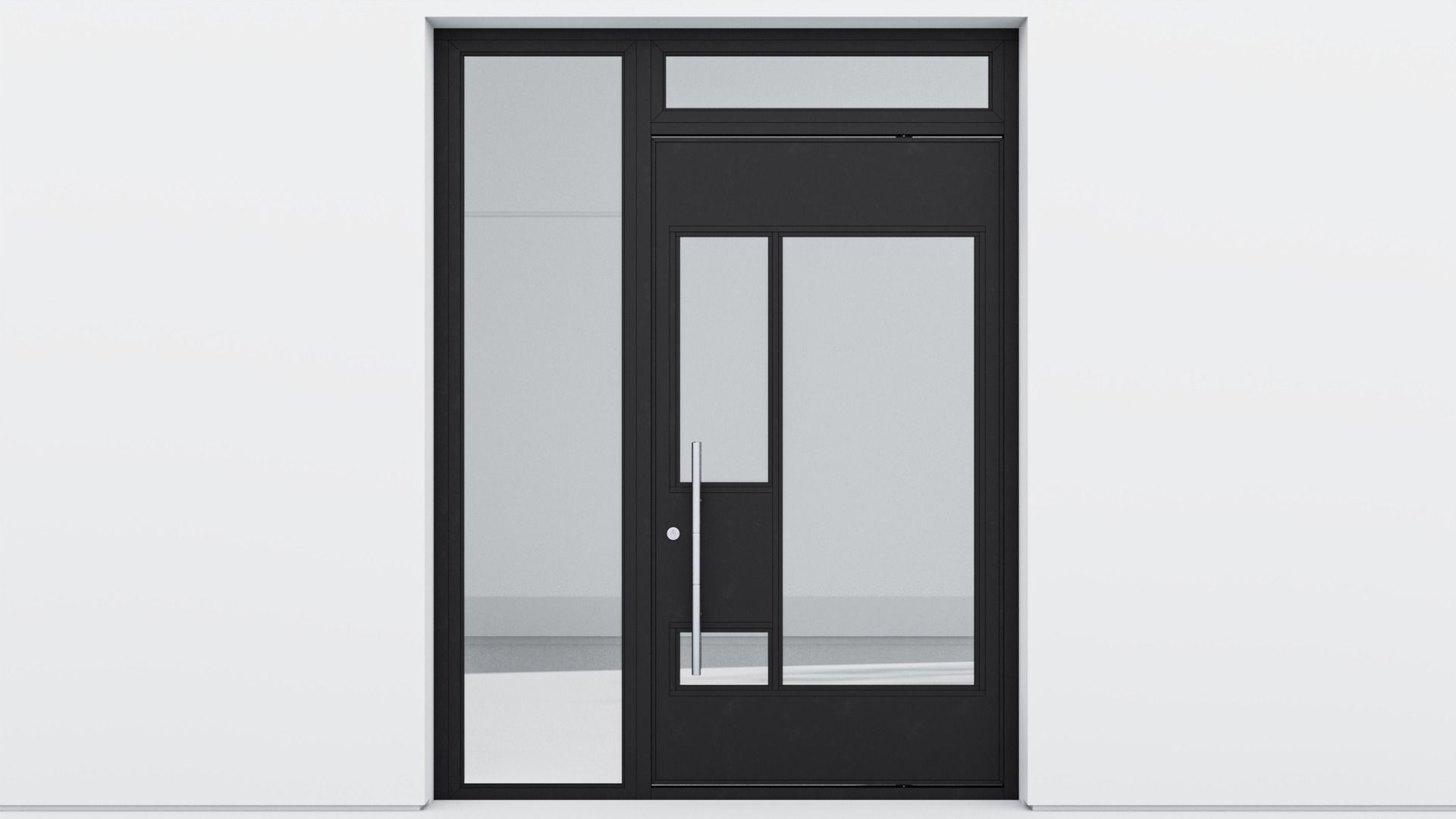 Aluminium door 211 3D model_1